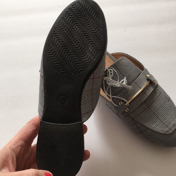 A New Day Remmy Plaid Backless Loafers Shoes New - Picture 4 of 4
